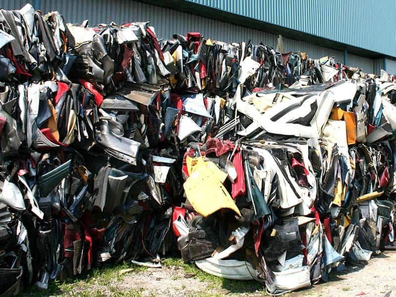 PP auto bumper bales